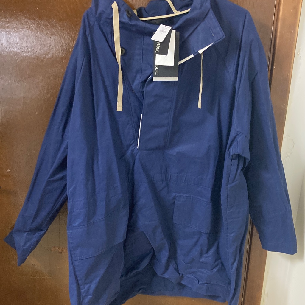 Banana Republic Men's Blue Raincoat